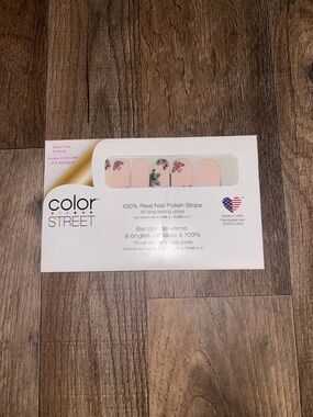 Color Street Pink Floral Flamingo Nail Polish Strips